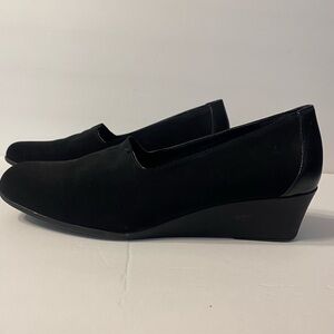 Flex Step Black Wedge Shoes size 8.5 for Women